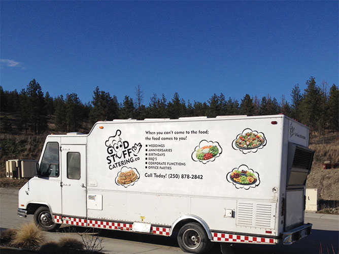 Kelowna's Good Stuff Catering offers a superb food truck mobile service - we bring the kitchen to you!